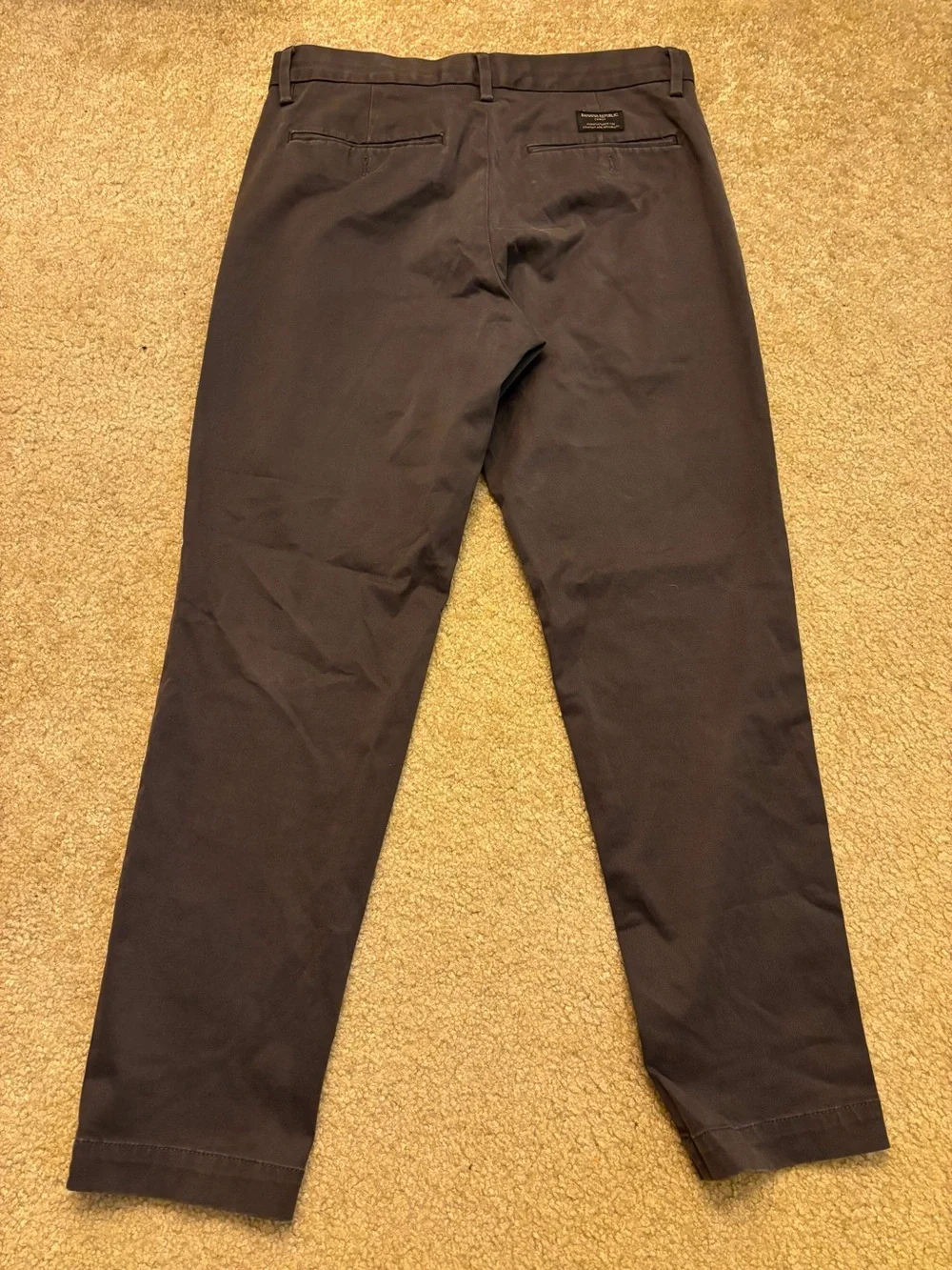 Banana Republic Tapered Fit Chinos in Dark Brown